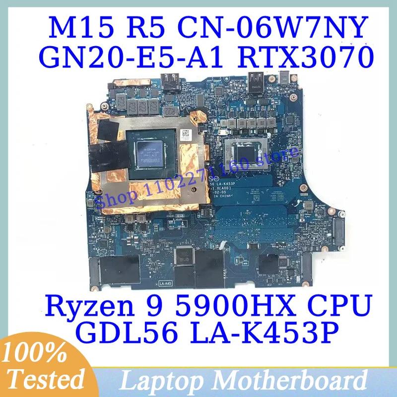 CN-06W7NY Ryzen 9 5900HX CPU LA-K453P Ʈ  GN20-E5-A1, RTX3070 100% ׽Ʈ Ϸ, 06W7NY 6W7NY, DELL M15 R5 